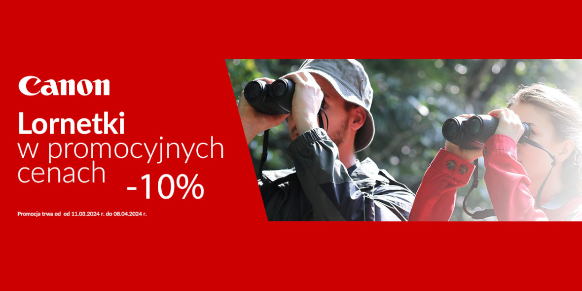 Cyfrowe.pl: -10% na lornetki Canon 11.03.2024