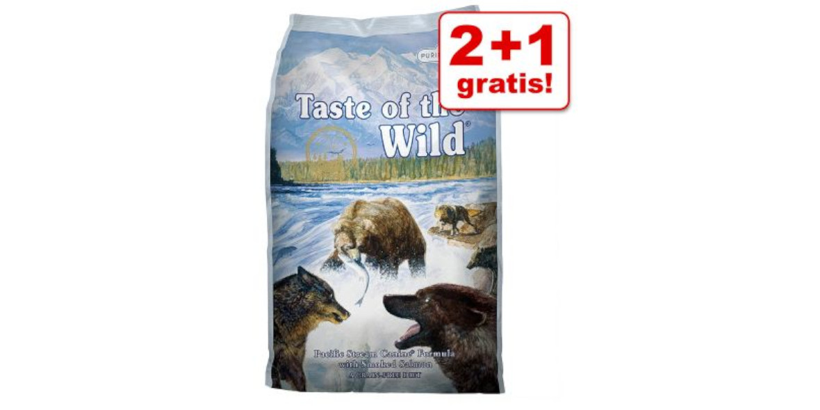 zooplus: 2 + 1 GRATIS na karmę dla psa Taste of the Wild 02.02.2023