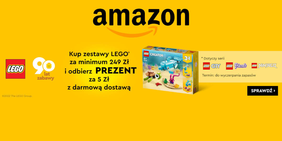 Amazon: Prezent przy zakupie LEGO® 04.05.2022