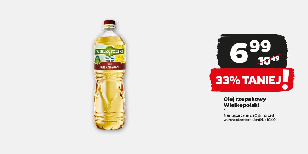 Netto: -33% na olej rzepakowy Ollineo 18.09.2023
