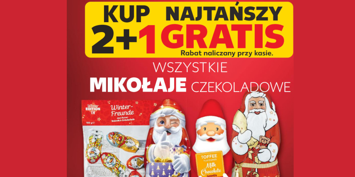 Kaufland: 2+1 GRATIS na wszystkie Mikołaje czekoladowe 05.12.2022