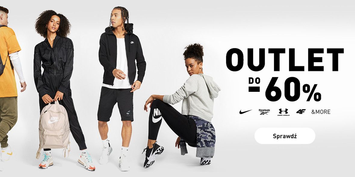 Intersport Do 60 na odzież i obuwie sportowe