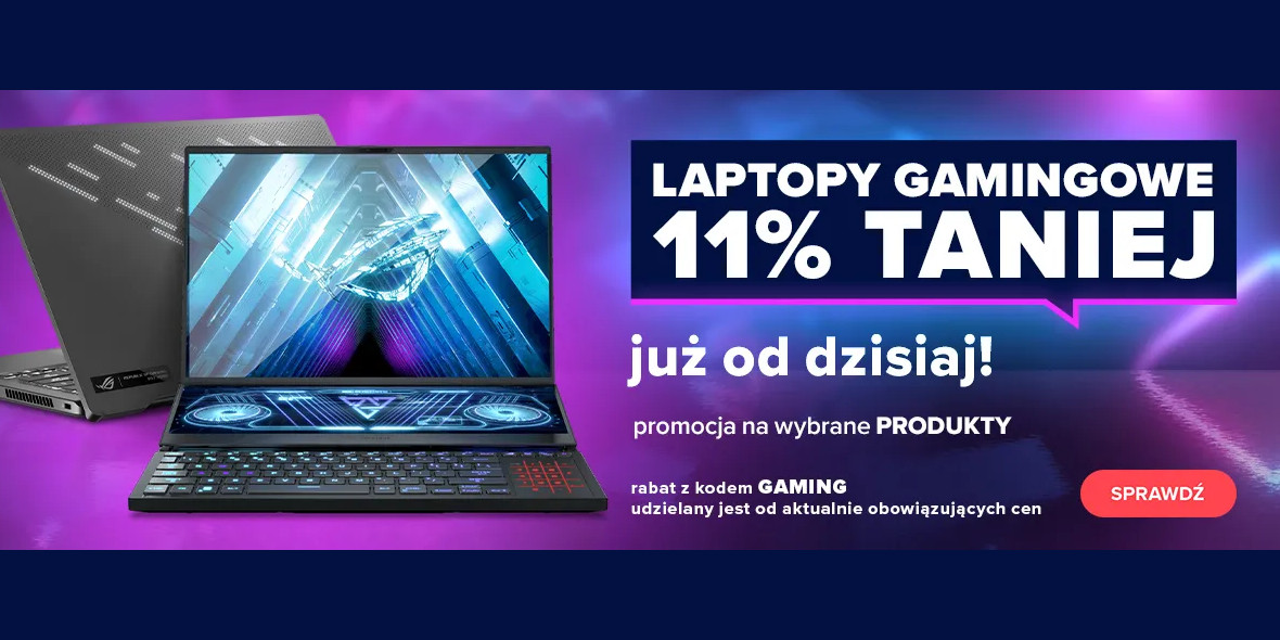 Neonet: KOD rabatowy -11% na laptopy gamingowe