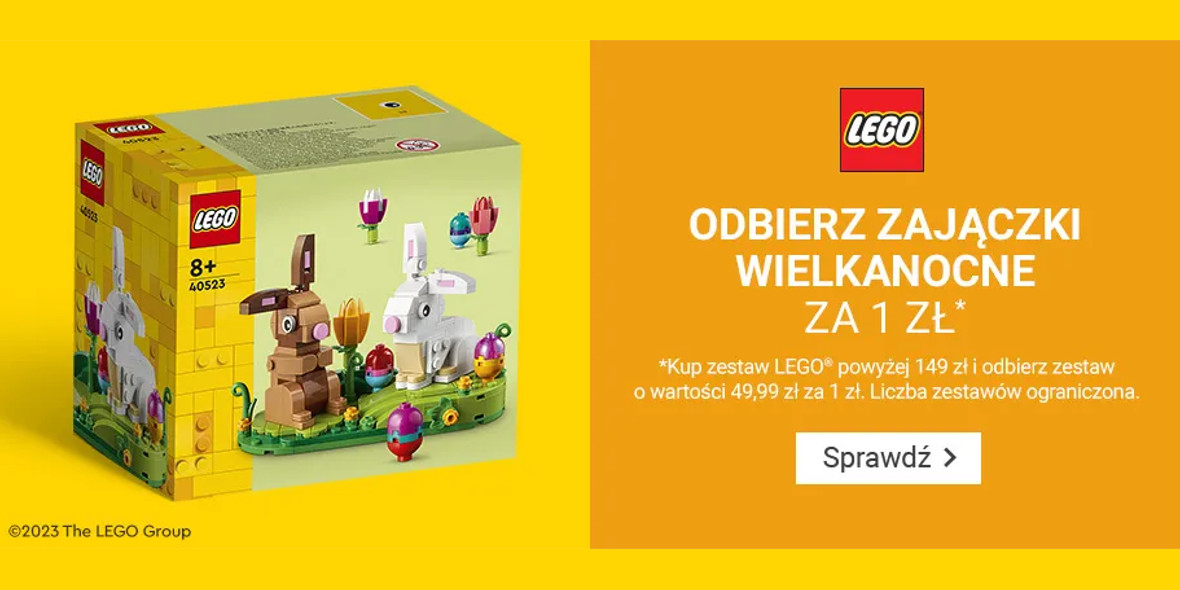 Smyk: Prezent zestaw LEGO Zajączki Wielkanocne 21.03.2023