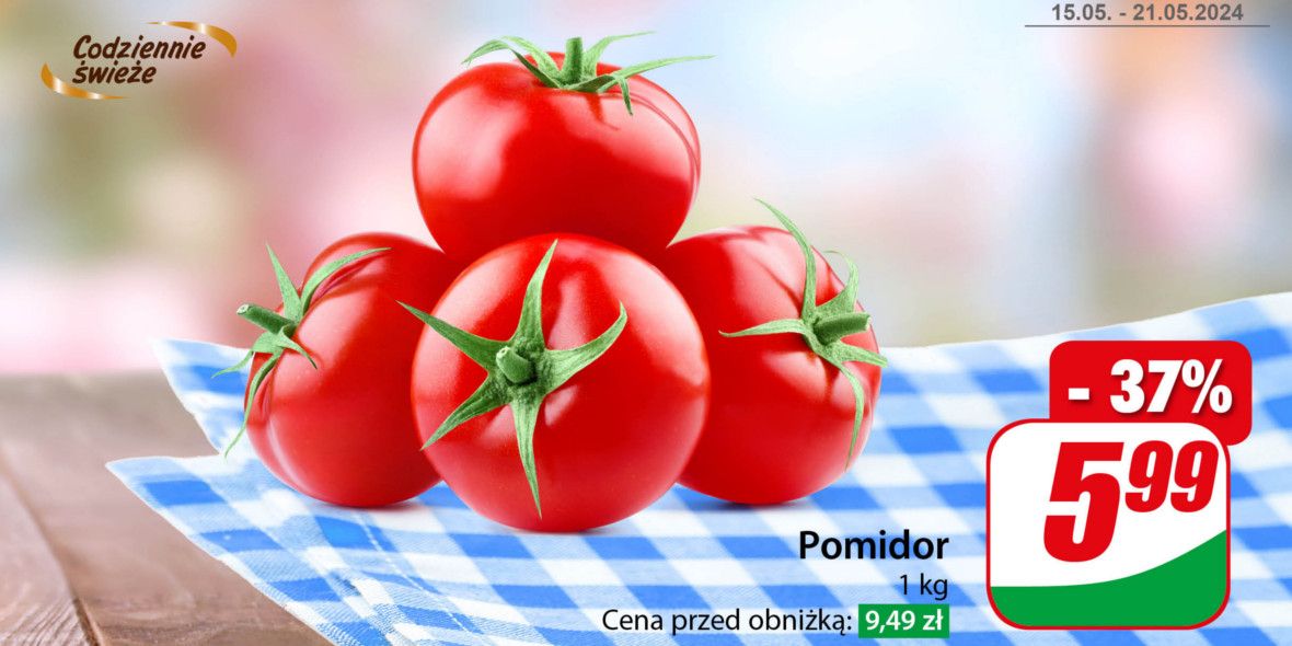 Dino: -37% na pomidory 15.05.2024