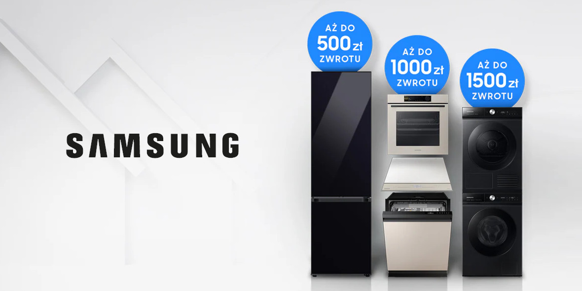 Samsung: PROMOCJA na produkty z kategorii AGD 02.10.2023