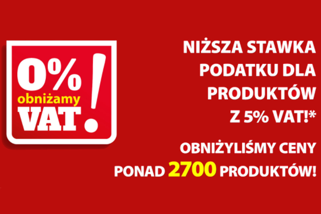 : 0% VAT - ponad 2700 produktów
