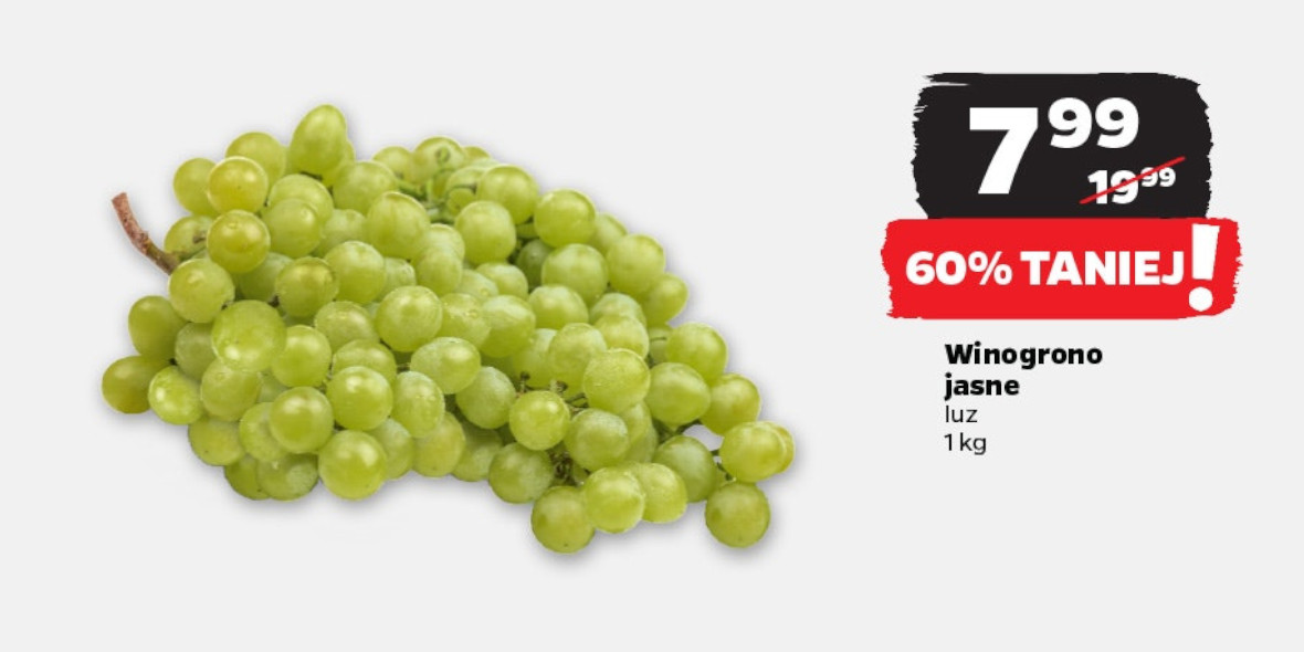 Netto: -60% na winogrono jasne 29.04.2024