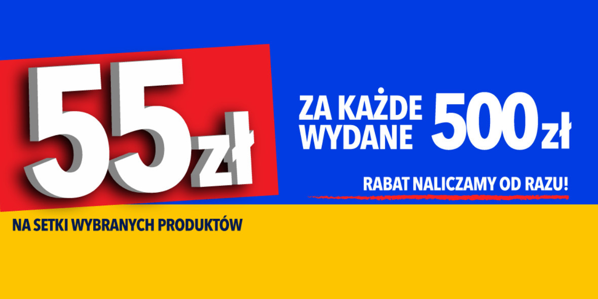RTV EURO AGD: -55 zł za każde wydane 500 zł 28.01.2022
