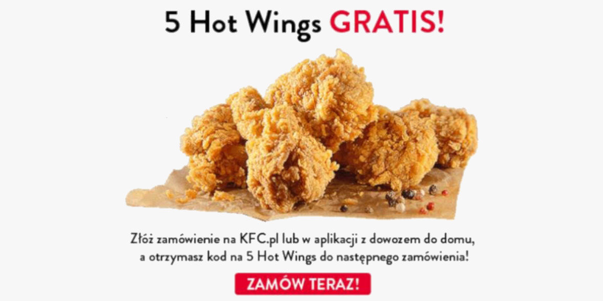 KFC: GRATIS 5x Hot Wings