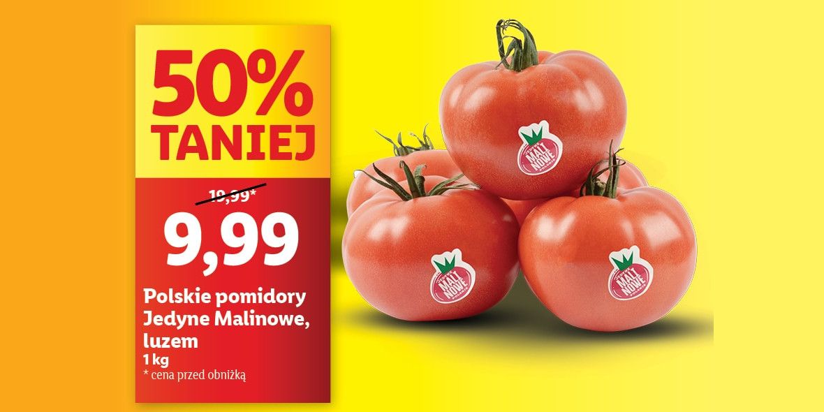 Lidl: -50% na pomidory malinowe 09.05.2024