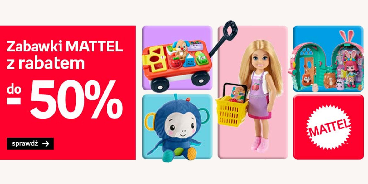 Empik: Do -50% na zabawki Mattel 14.05.2022