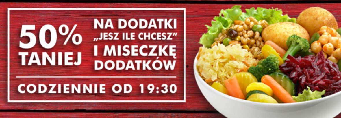 North Fish:  -50% na dodatki "Nałóż ile chcesz" 13.03.2023