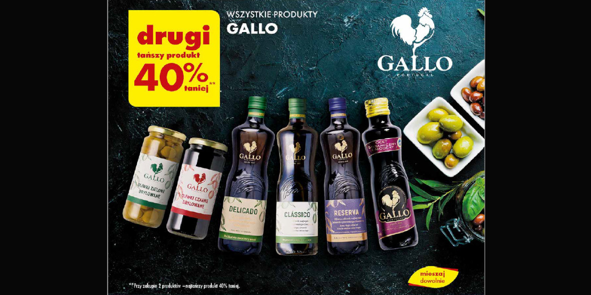 Biedronka: -40% na wszystkie produkty Gallo 20.02.2024