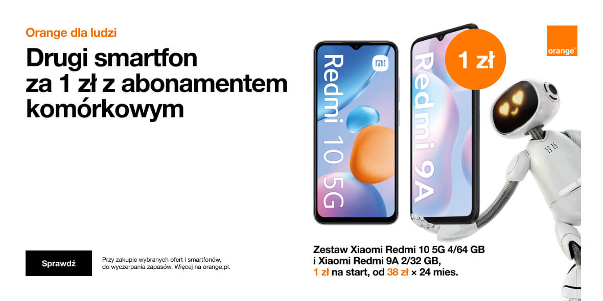Orange: 1 zł za drugi smartfon z abonamentem 09.09.2022