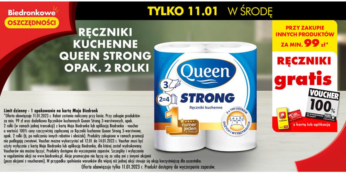Pan Tadeusz 0 5 Cena Biedronka Biedronka : GRATIS Ręcznik papierowy Queen Strong