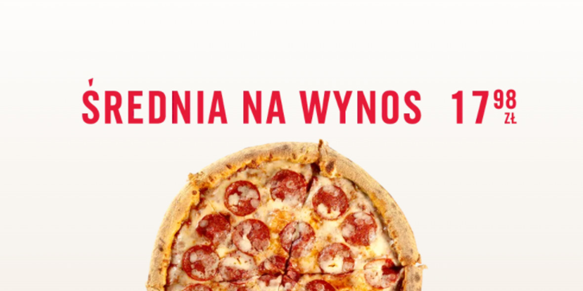 Domino's Pizza: 17,98 zł za średnią pizzę 09.04.2022
