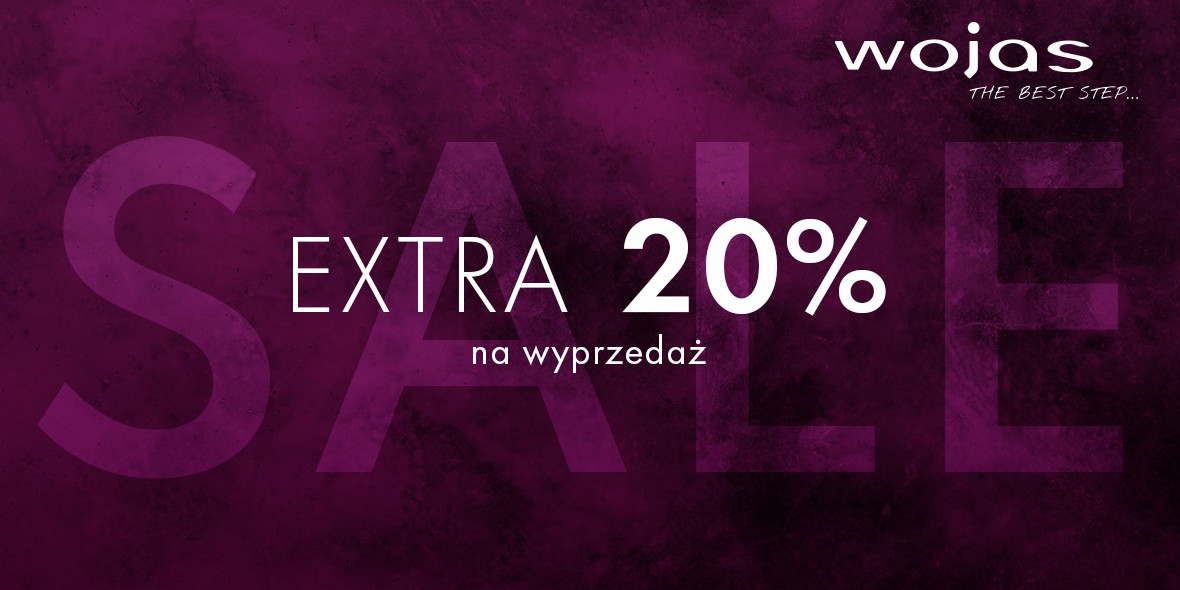 Wojas: EXTRA -20% na produkty z wyprzedaży 20.01.2022