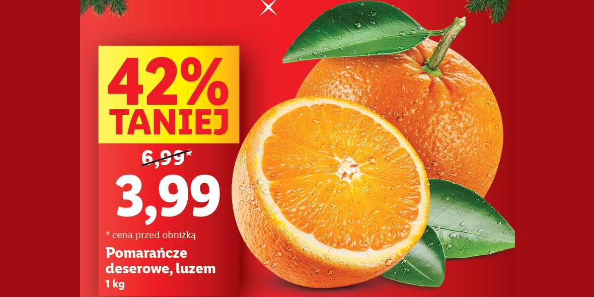 Lidl: -42% na pomarańcze deserowe 27.11.2023