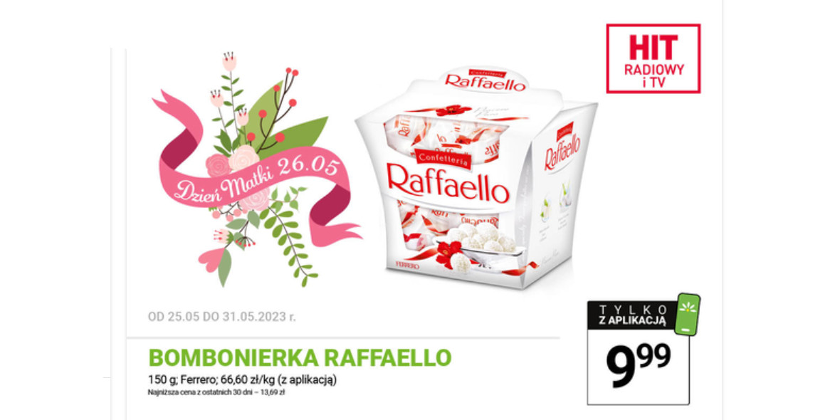 Stokrotka Supermarket: 9,99 zł za bombonierkę Raffaello 25.05.2023