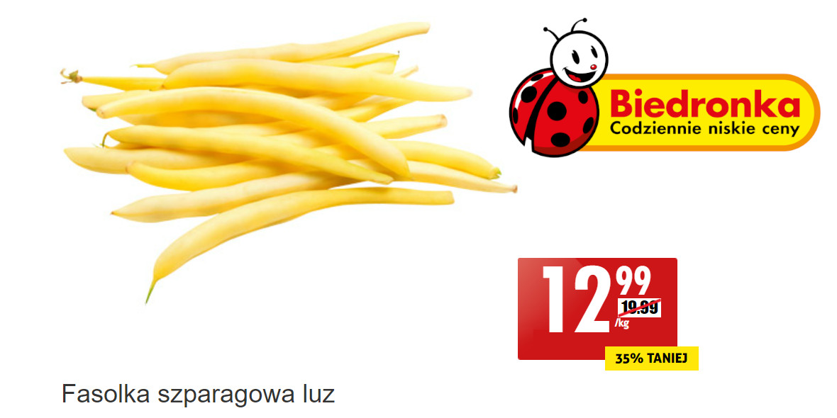 Biedronka: -35% na polską fasolkę szparagową 30.06.2022