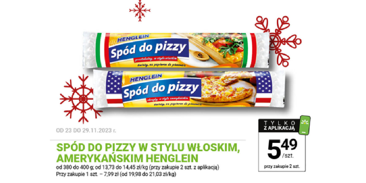 Stokrotka Supermarket: 5,49 zł za spód do pizzy 27.11.2023