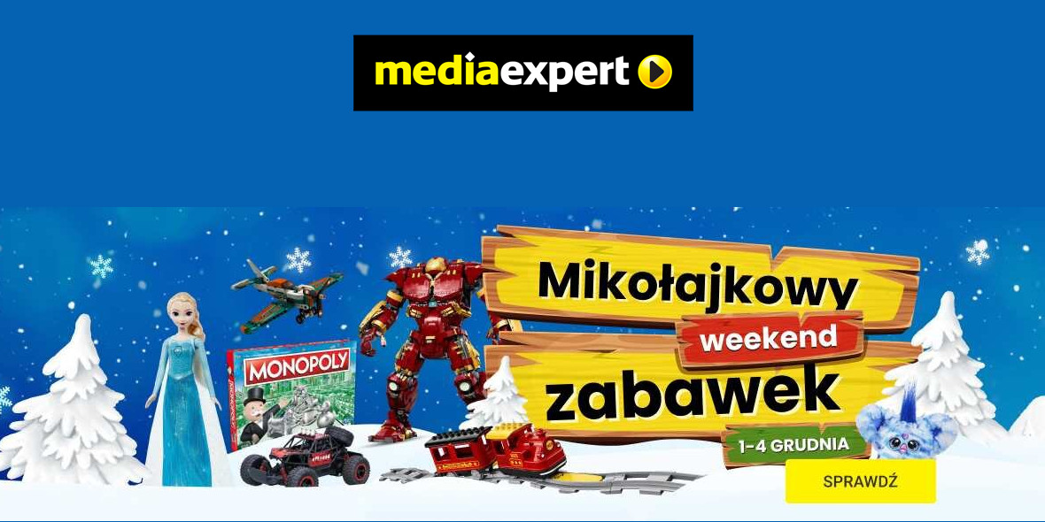 Media Expert:  Mikołajkowy weekend zabawek z KODEM 01.12.2023