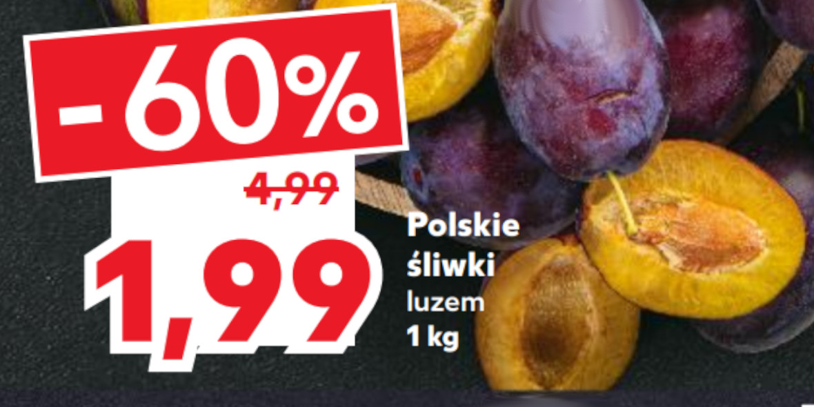 Kaufland: -60% na polskie śliwki 08.10.2022