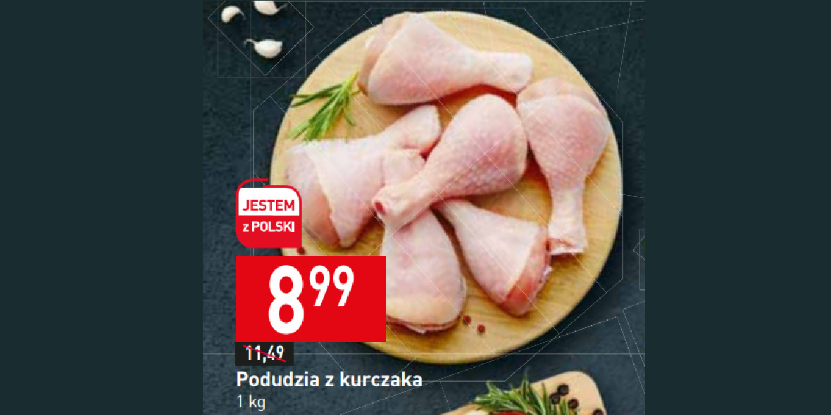Stokrotka Supermarket: 8,99 zł za podudzia z kurczaka 05.10.2023