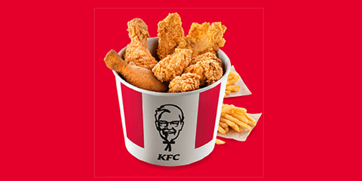 KFC: 59,99 zł 4x Strips + 4x Nóżka + 4x Hot Wings + 2x Frytki 18.04.2023