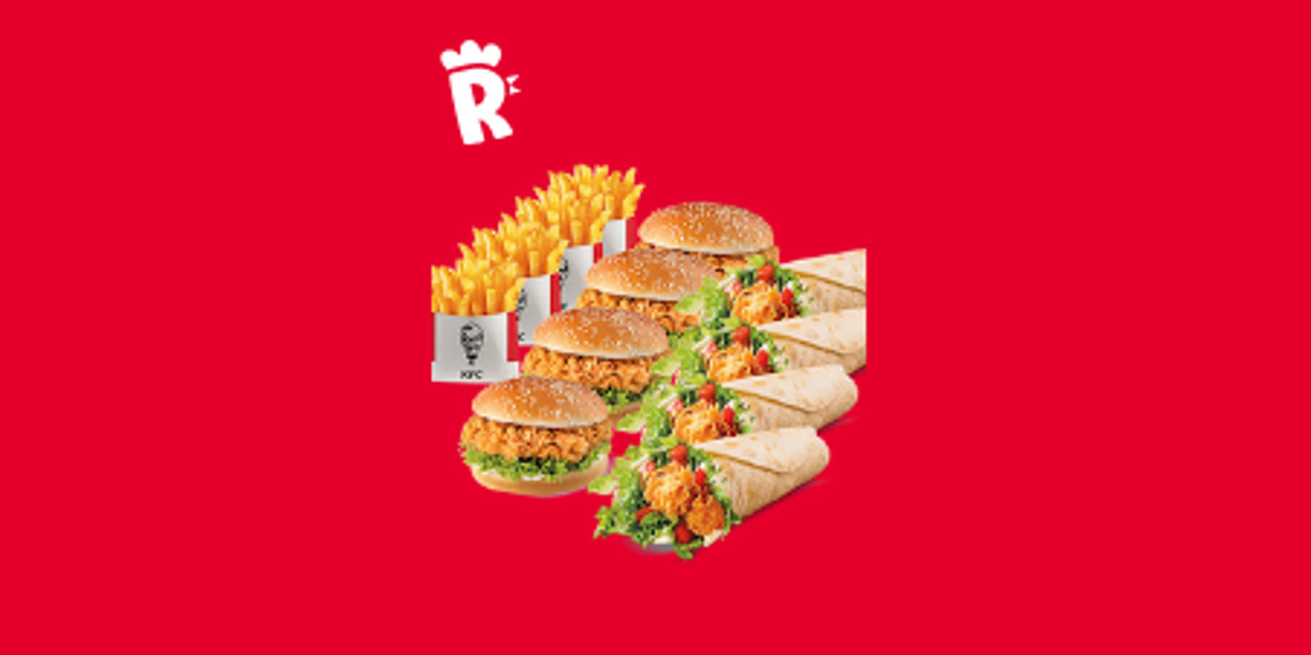 KFC: 99,99 zł 4x Twister + 4x Zinger + 4x Frytki