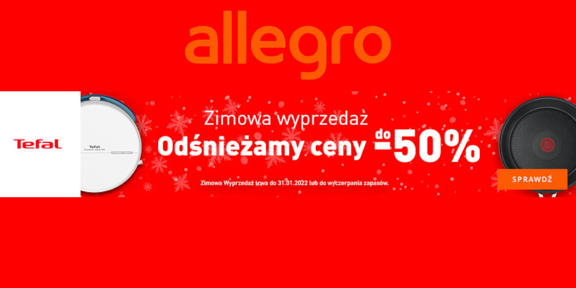 Allegro: Do -50% na zimowej wyprzedaży 03.01.2022
