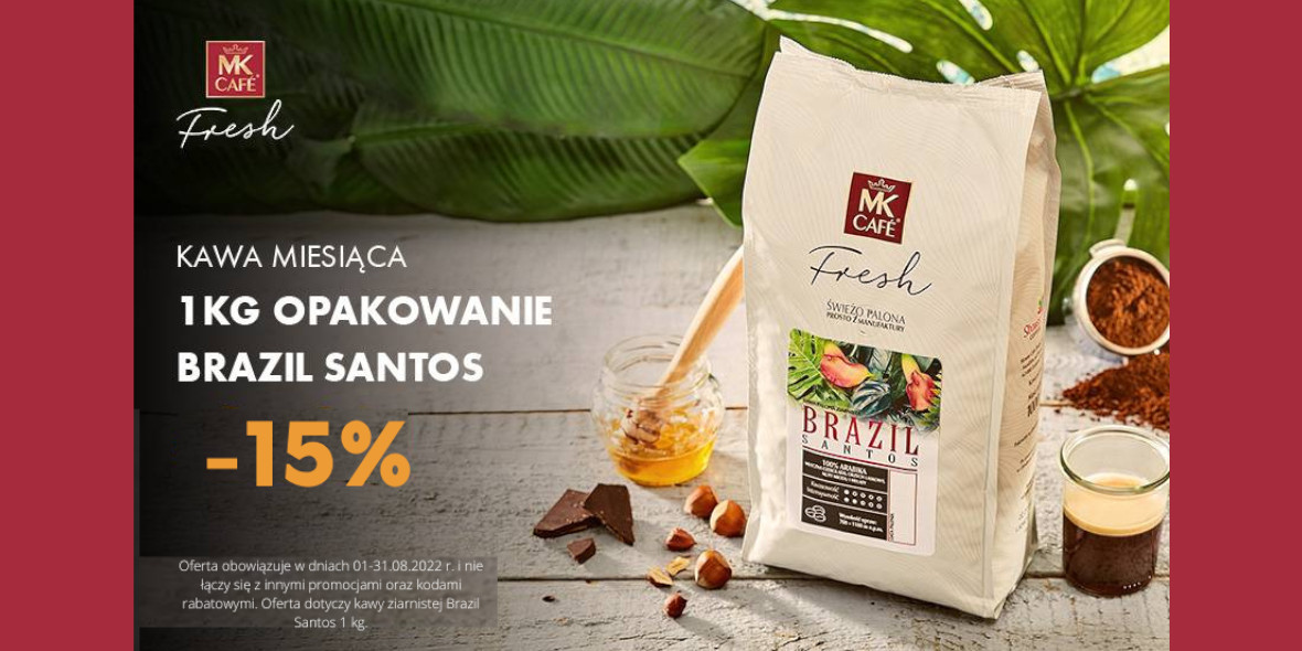 MK Cafe: -15% na kawę miesiąca 01.08.2022