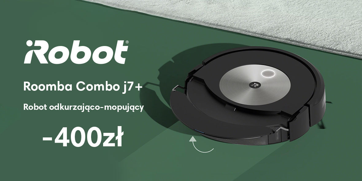 iRobot: KOD: -400 zł na iRobot Roomba j7+ 05.10.2022