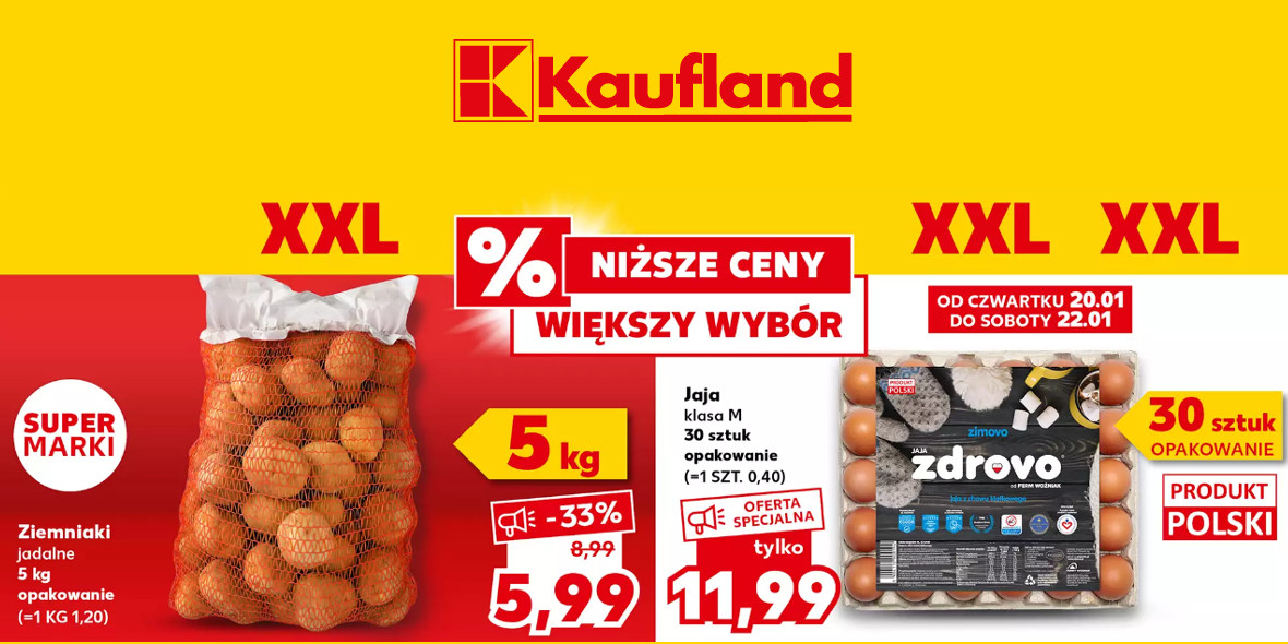 Kaufland:  Oferta XXL 20.01.2022