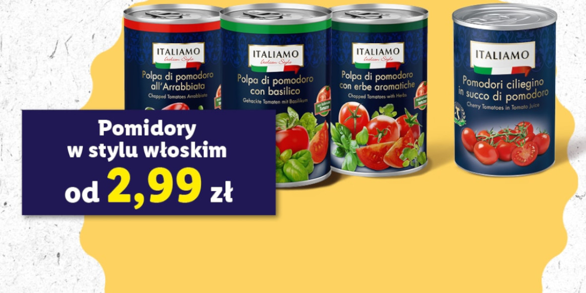 Lidl: Od 2,99 zł za pomidory w stylu włoskim 15.04.2024