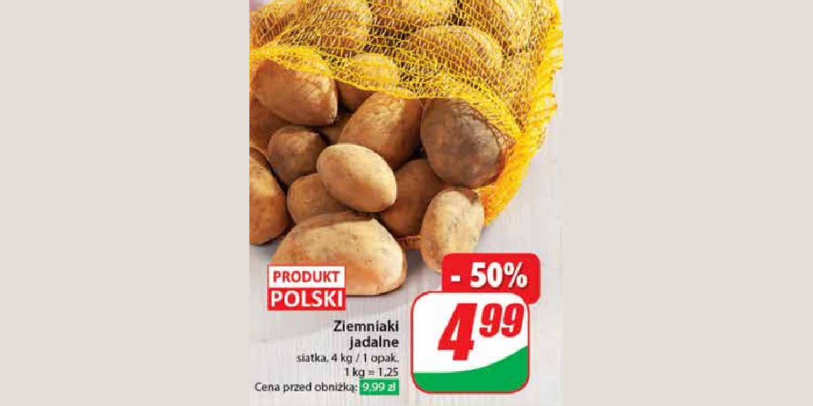 Dino: -50% na ziemniaki jadalne 30.11.2023