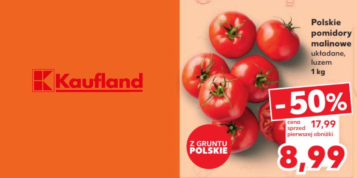 Kaufland: -50% na polskie pomidory malinowe 16.05.2024