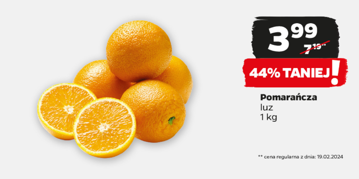 Netto: -44% na pomarańcze 29.02.2024