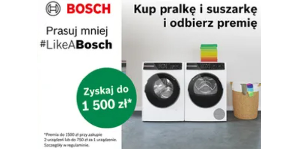 NEO24.PL: Do -1500 zł na pralkę i suszarkę BOSCH 02.10.2023