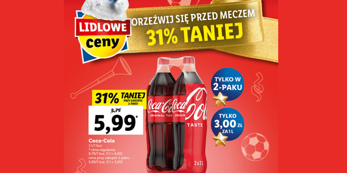 Lidl: -31% na Coca-Colę 28.11.2022