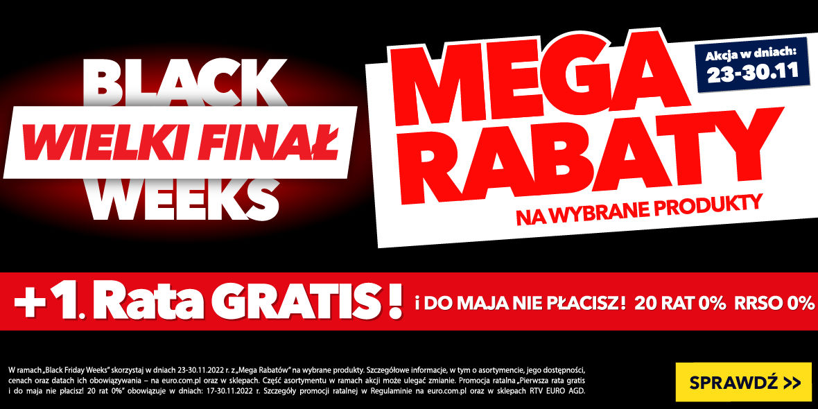 RTV EURO AGD: Wielki finał Black Weeks