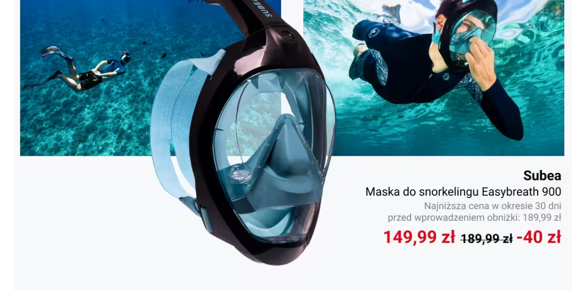 Decathlon: Od 119,99 zł za maski do snorkelingu 15.04.2024