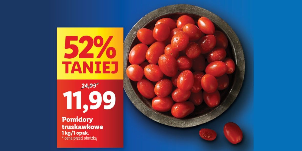 Lidl: -52% na pomidory truskawkowe 13.05.2024