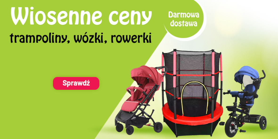 Urwis.pl:  Darmowa dostawa trampolin Tesoro 16.03.2023