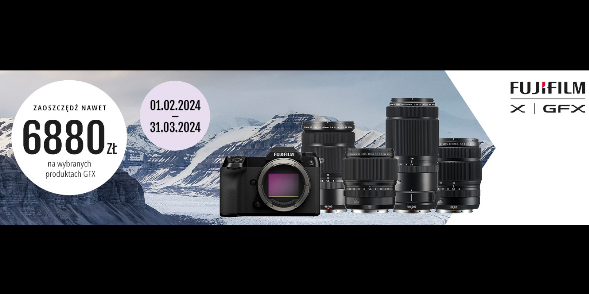 Cyfrowe.pl: Do -6880 zł przy zakupie aparatów i obiektywów FujiFilm GFX 01.02.2024
