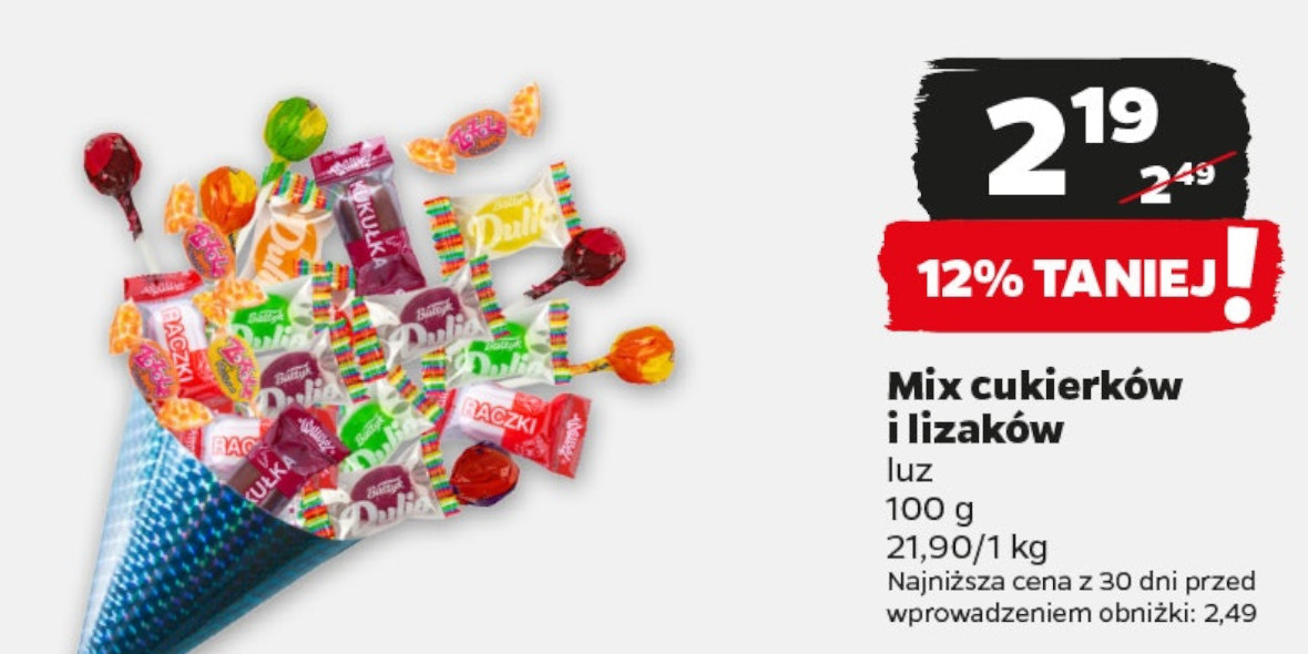 Netto: -12% na mix cukierków i lizaków 29.05.2023