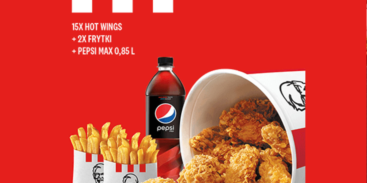KFC: 35,99 zł za zestaw 15 Hot Wings
