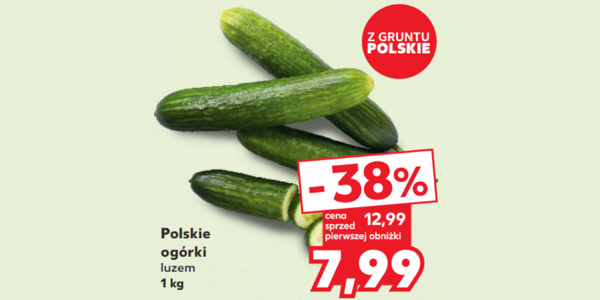 Kaufland: -38% na polskie ogórki 27.03.2024