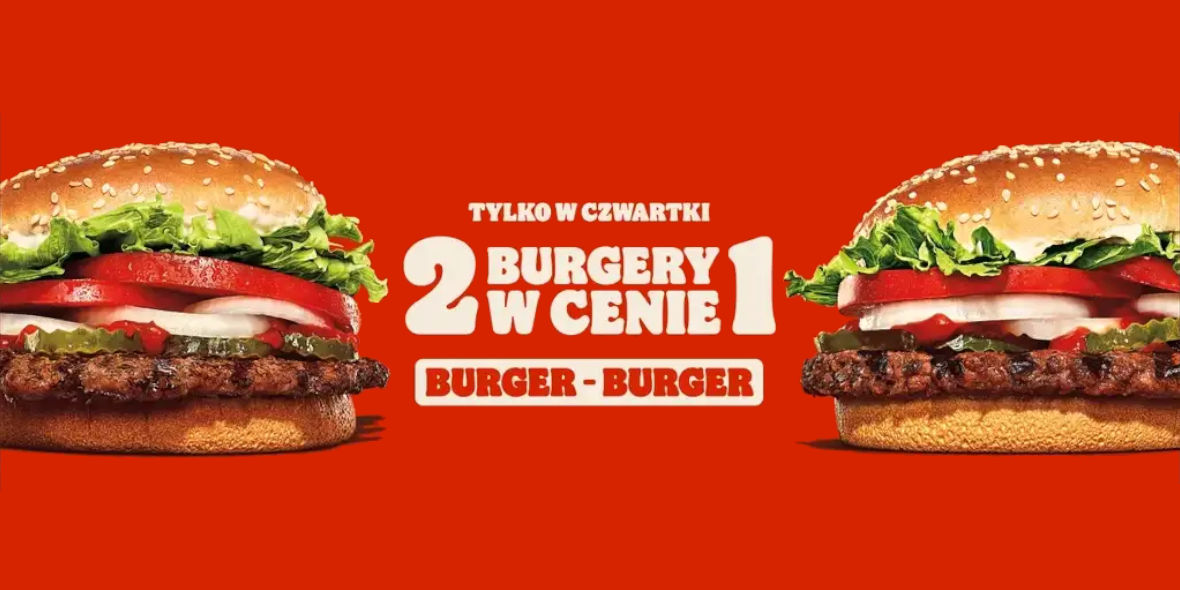 Burger King: 2 za 1 na wybrane burgery! 14.09.2023